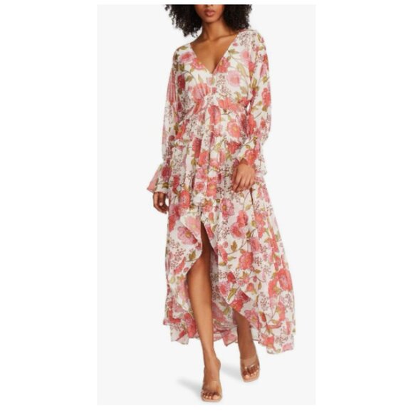 Steve Madden The Sol Dress Vintage Rose Hi-Lo Maxi NWT Size S - Picture 1 of 16